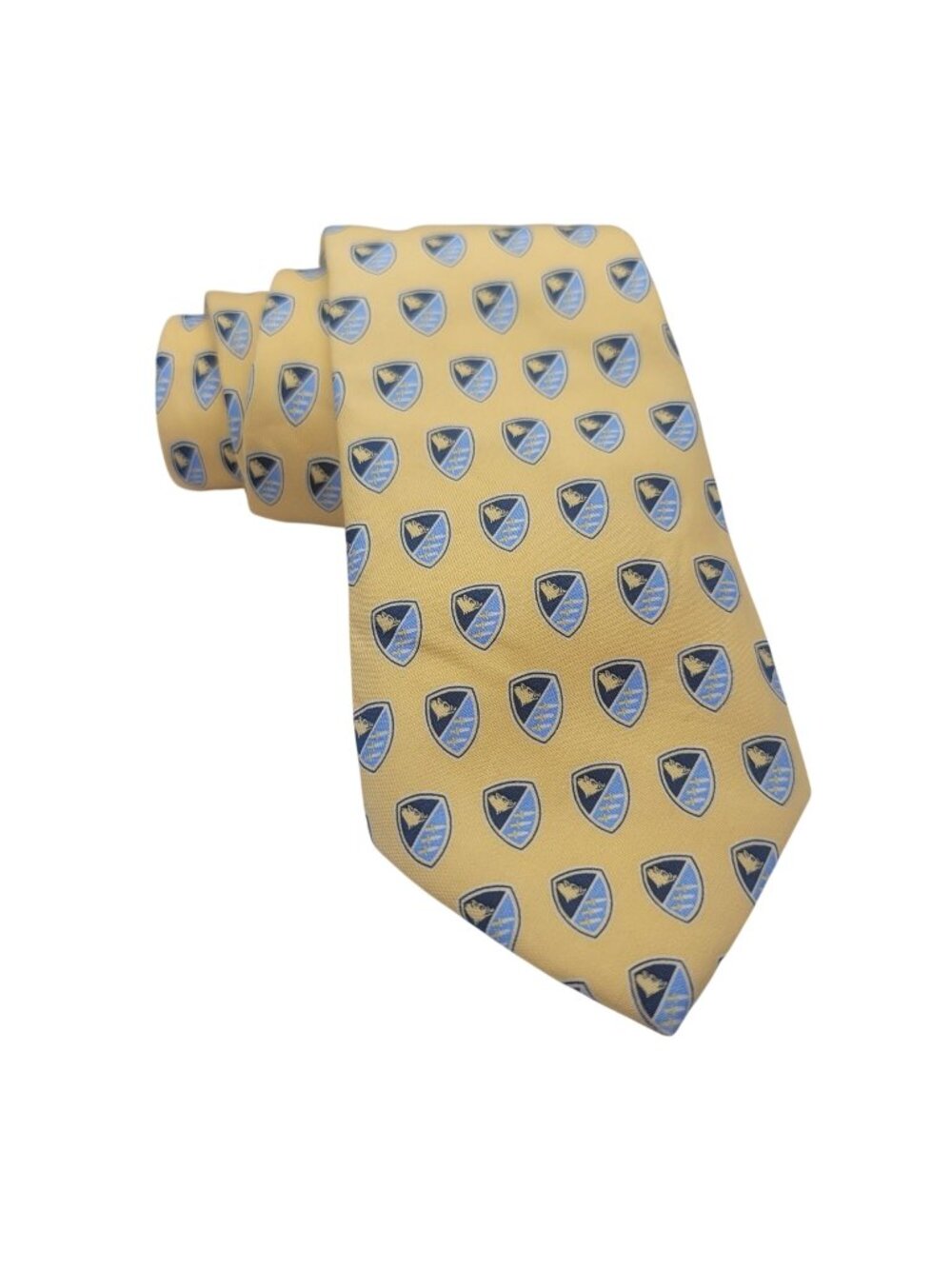 Vineyard Vines Custom Collection Choate Rosemary Hall Yellow & Blue Silk Tie